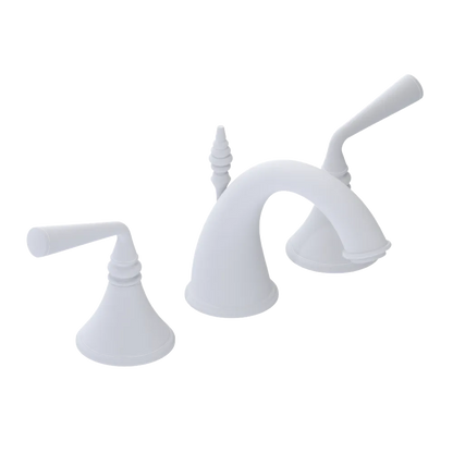 Rubinet Widespread Lav. Set. (less drain) Matt White