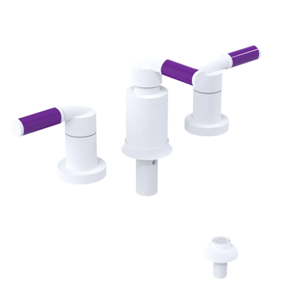 Rubinet Bidet Fitting with Spray, Diverter, and Vacuum Breaker (less drain) Matt White