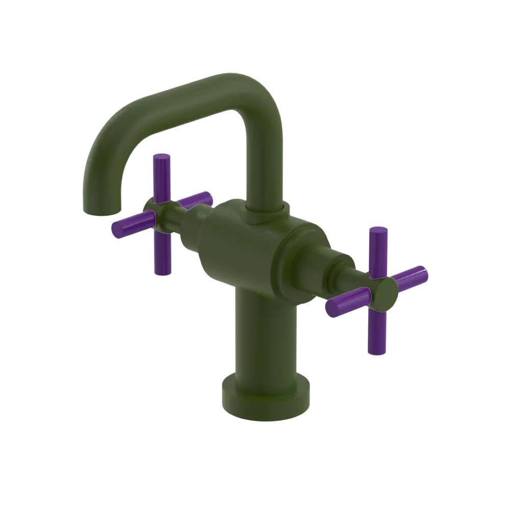 Rubinet Single Hole Dual Handle Lav. Set. (less drain) Green Envy