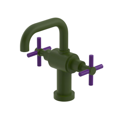 Rubinet Single Hole Dual Handle Lav. Set. (less drain) Green Envy