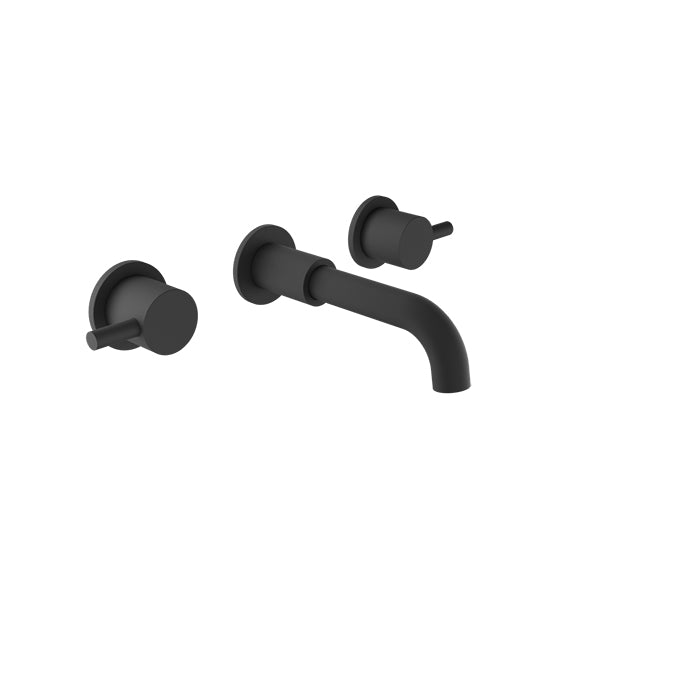 Baril Trim only for two handles wall-mounted lavatory faucet, drain not included