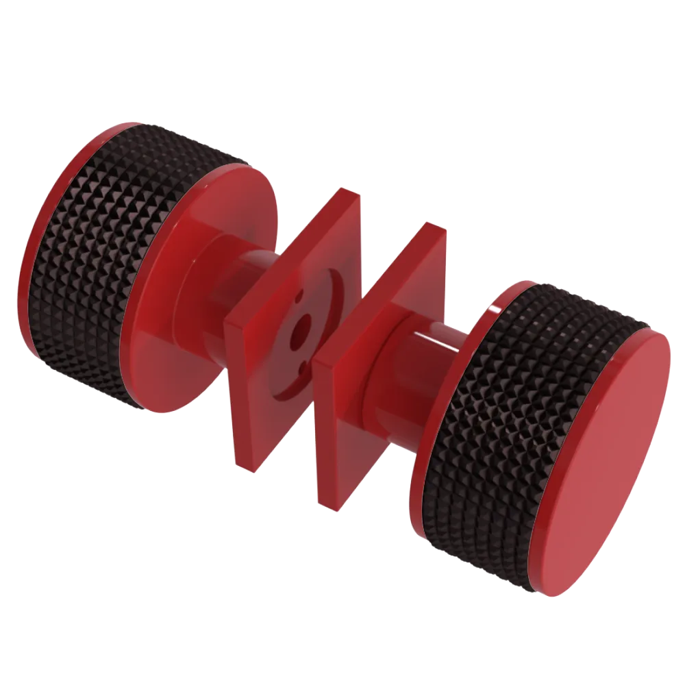 Rubinet Shower Door Knob (set) Red
