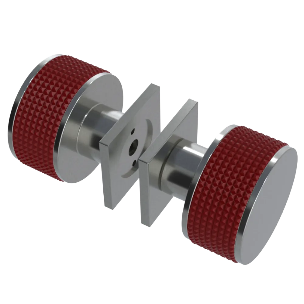 Rubinet Shower Door Knob (set) Satin Nickel