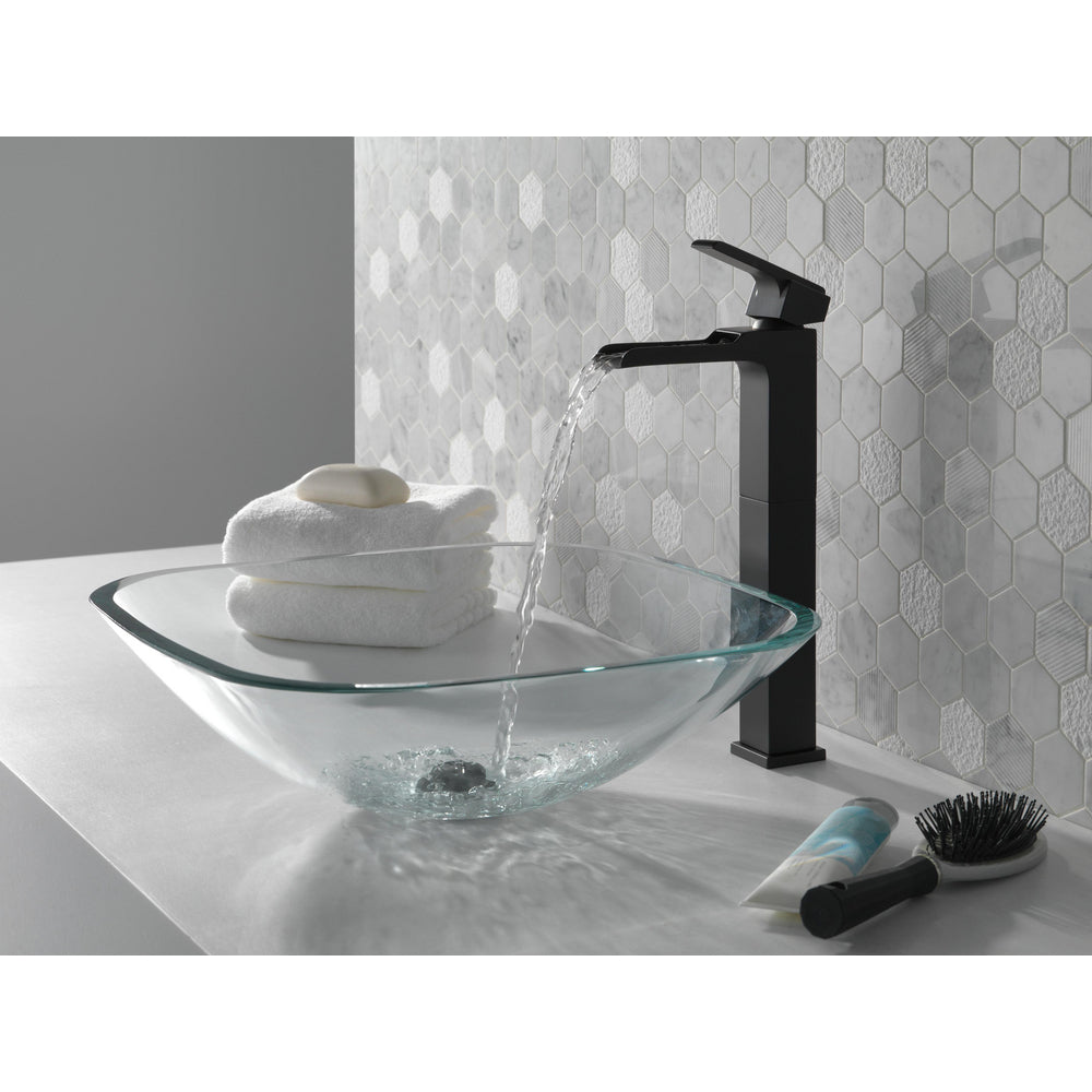 Delta Single Handle Vessel Channel Bathroom Faucet