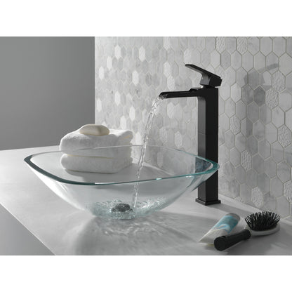 Delta Single Handle Vessel Channel Bathroom Faucet