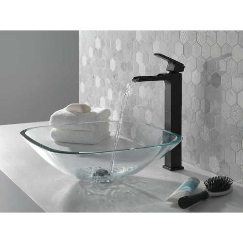 Delta Single Handle Vessel Channel Bathroom Faucet