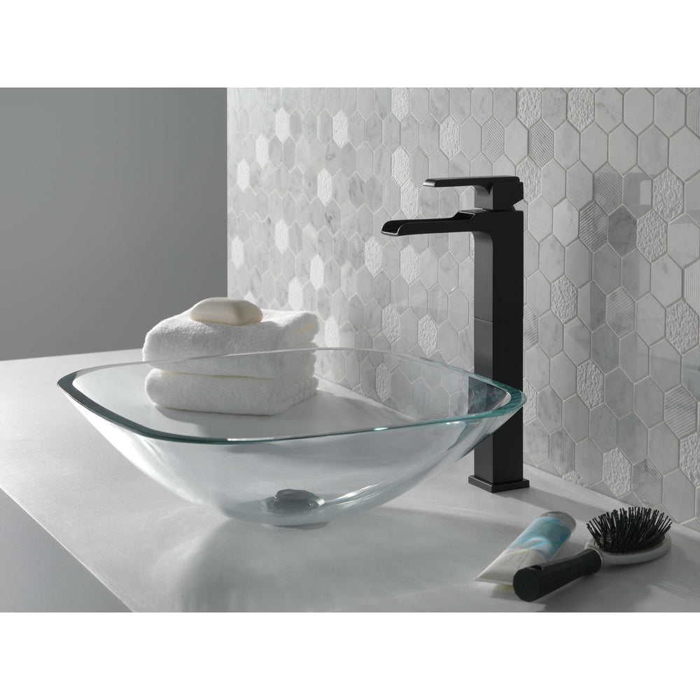 Delta Single Handle Vessel Channel Bathroom Faucet