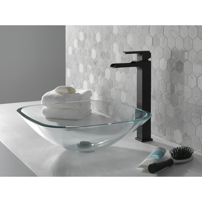 Delta Single Handle Vessel Channel Bathroom Faucet