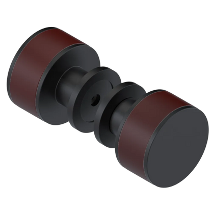 Rubinet Shower Door Knob (set) Matt Black