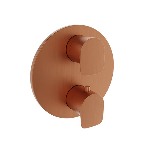 Baril Complete thermostatic pressure balanced shower valve with 3-way diverter