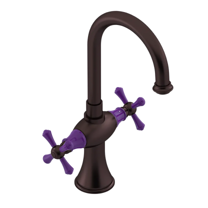Rubinet Single Hole Dual Handle Lav. Set. (less drain) Oil Rubbed Bronze
