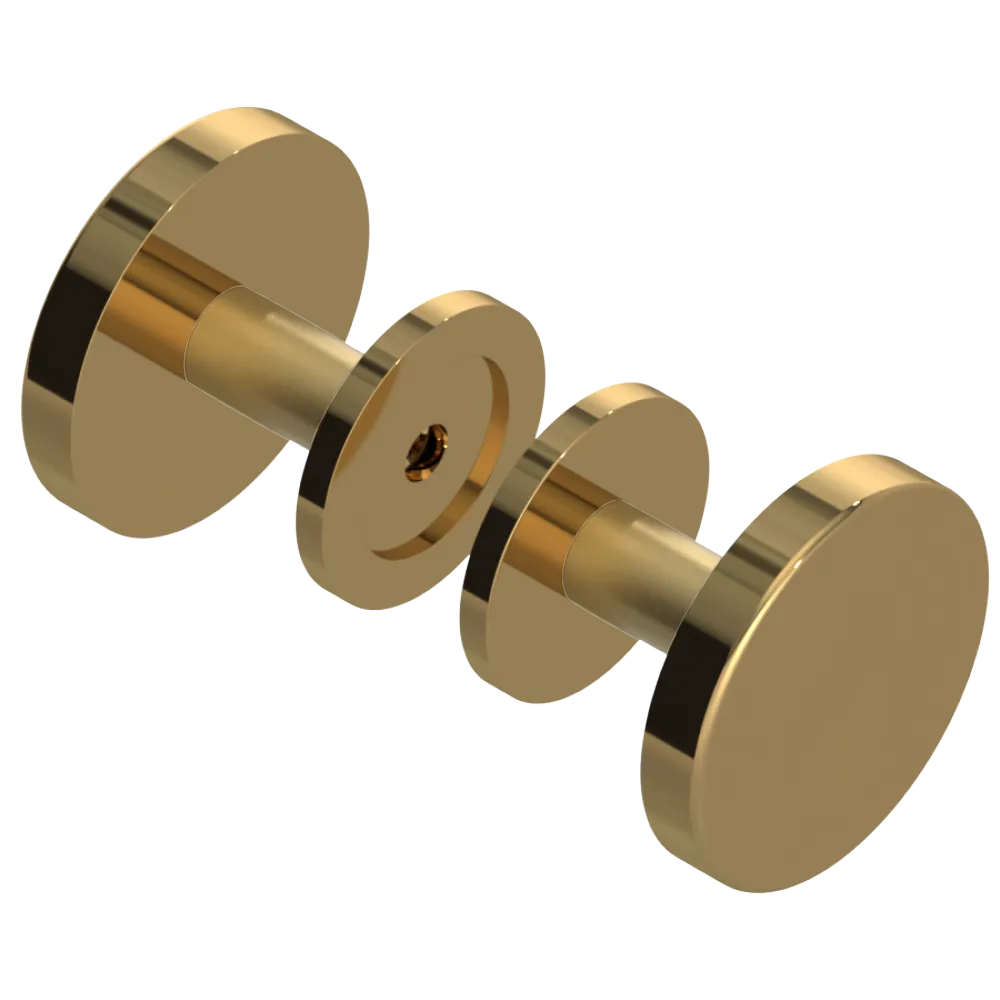 Rubinet Shower Door Knob (set) Gold