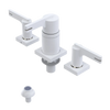 Rubinet Bidet Fitting with Spray, Diverter, and Vacum Breaker (Less Drain) White