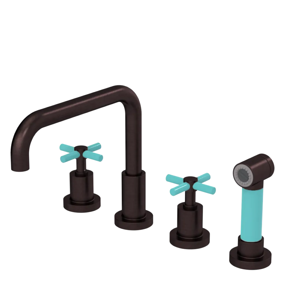Rubinet Widespread Kitchen Set with Hand Spray Oil Rubbed Bronze