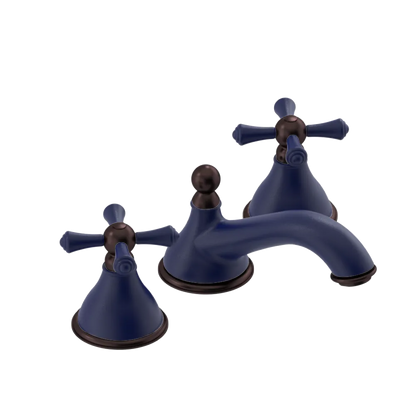 Rubinet Widespread Lav. Set. (less drain) Midnight Blue