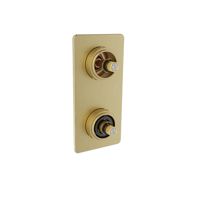 Baril Thermostatic pressure balanced shower valve with 2-way diverter (without handle)
