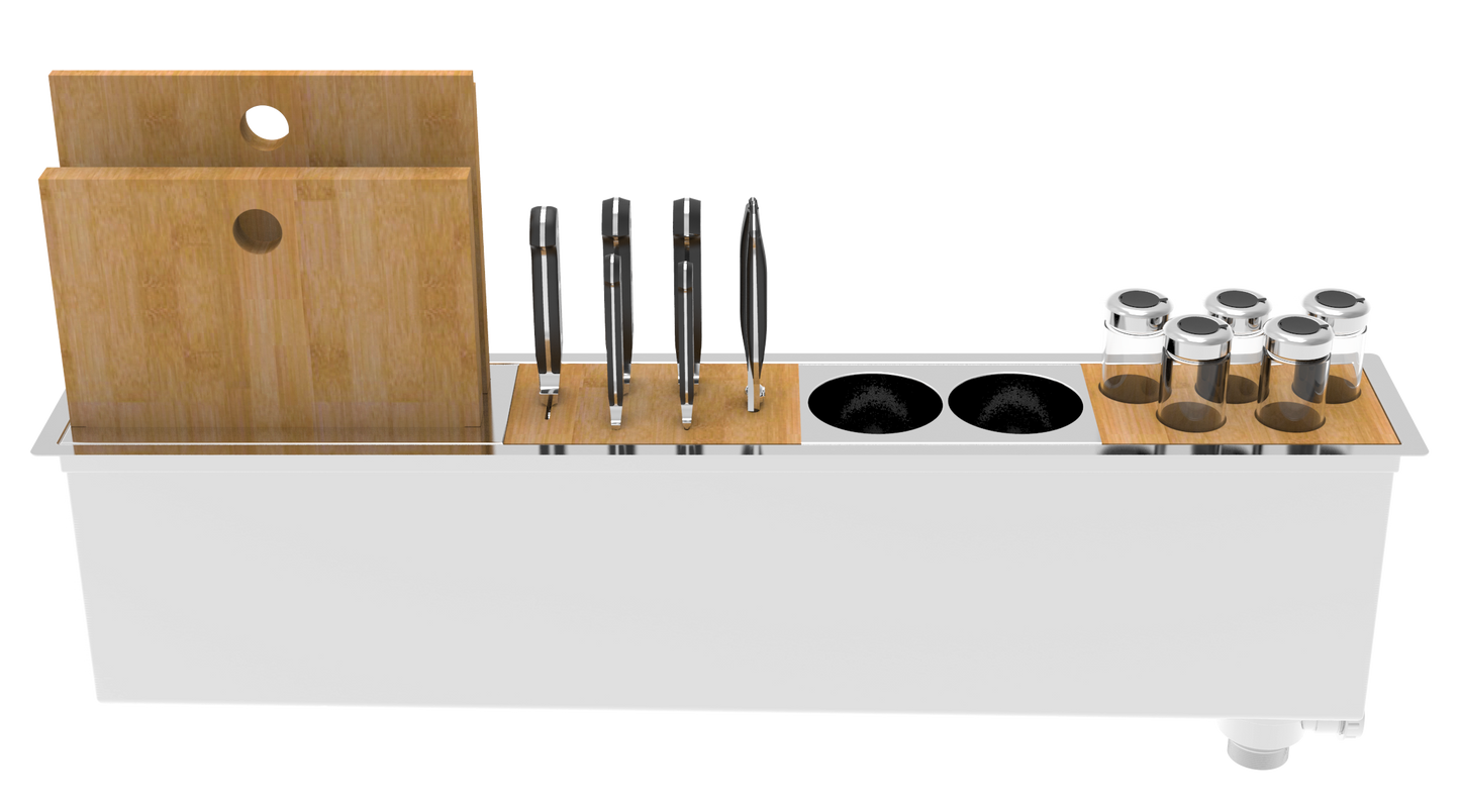 Zomodo Panama Slim 34" Prep Station