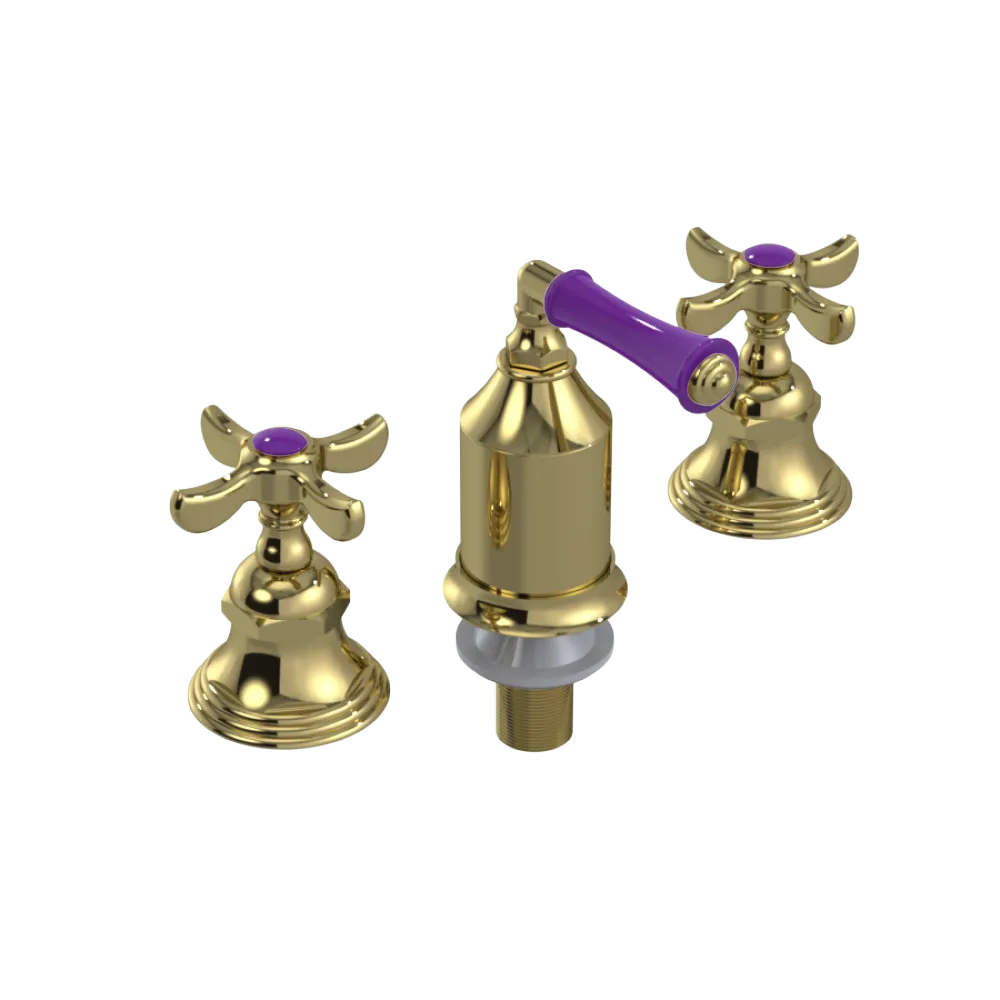 Rubinet Bidet Fitting with Spray, Diverter, and Vacum Breaker (Less Drain) Natural Brass