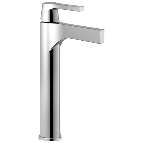 Delta Zura - Single Handle Vessel Bathroom Faucet In Chrome / Matte Black