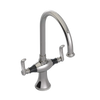 Rubinet Two Handle Single Hole Kitchen Set Polished Nickel