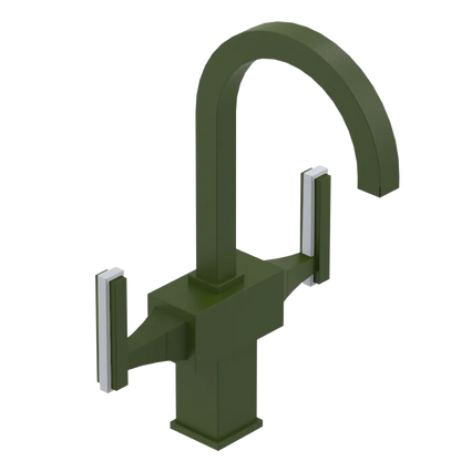 Rubinet Single Hole Dual Handle Lav. Set. (less drain) Green Envy