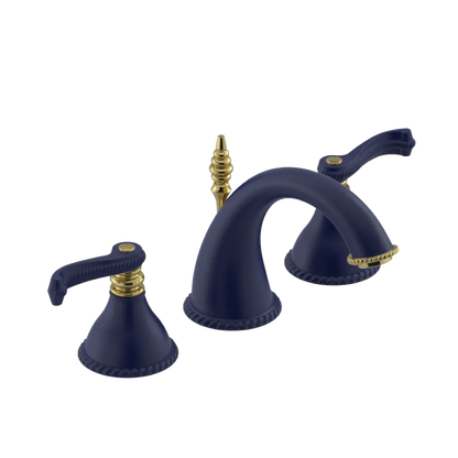 Rubinet Widespread Lav. Set. (less drain) Midnight Blue