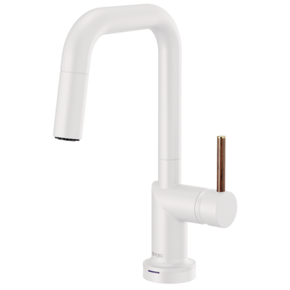 Brizo Smarttouch Pull Down Prep Kitchen Faucet With Square Spout Less Handle
