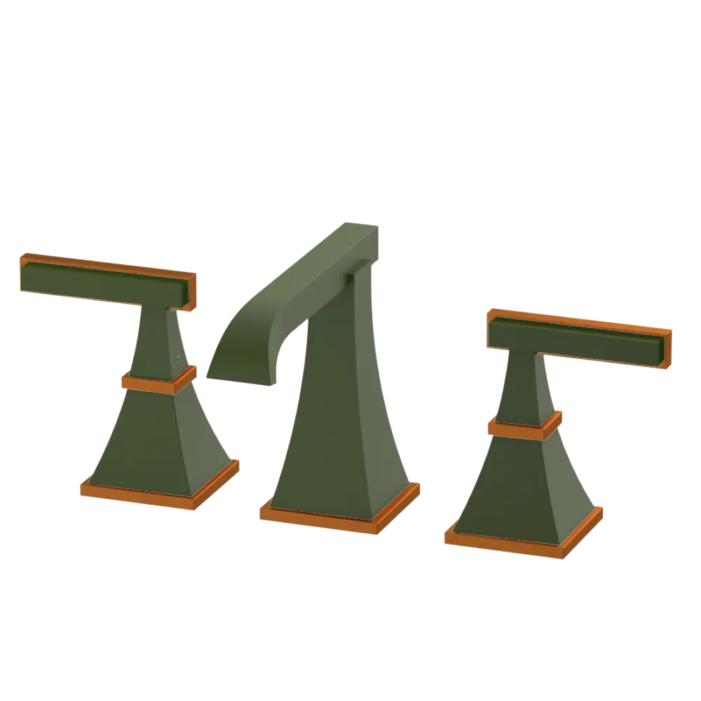 Rubinet Widespread Lav. Set. (less drain) Green Envy