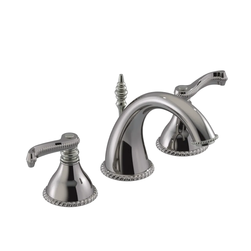 Rubinet Widespread Lav. Set. (less drain) Polished Nickel