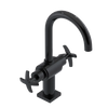 Rubinet Single Hole Dual Handle Lav. Set. (less drain) Black