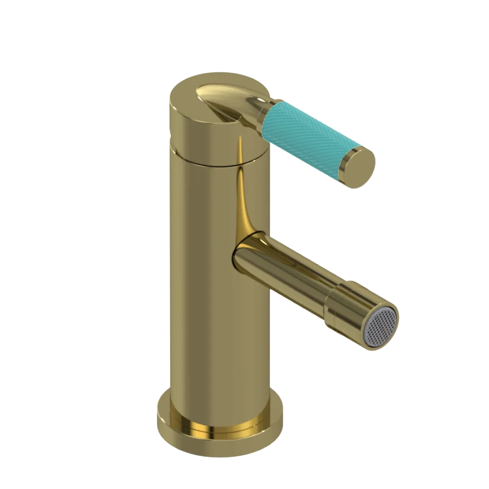 Rubinet Single Control Bidet Fitting (less drain) Natural Brass