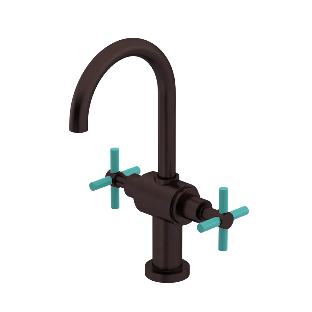 Rubinet Single Hole Dual Handle Lav. Set with LaSalle Spout (less drain) Oil Rubbed Bronze