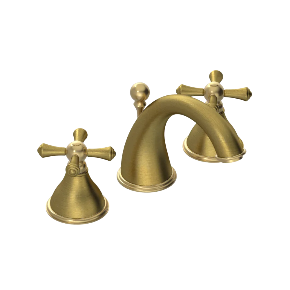 Rubinet Widespread Lav. Set. (less drain) Antique Brass Matt