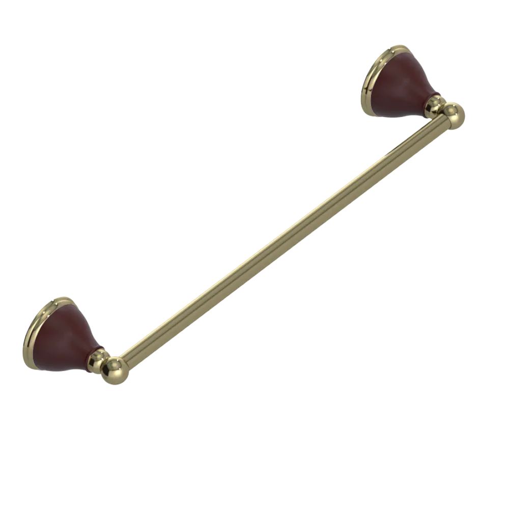 Rubinet Towel Bar 18" Natural Brass