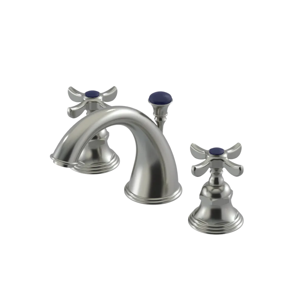 Rubinet Widespread Lav. Set. (less drain) Satin Nickel