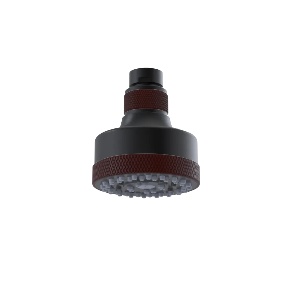 Rubinet 3 FUNCTION SHOWER HEAD Matt Black