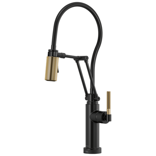 Brizo Smarttouch Articulating Kitchen Faucet With Finished Hose