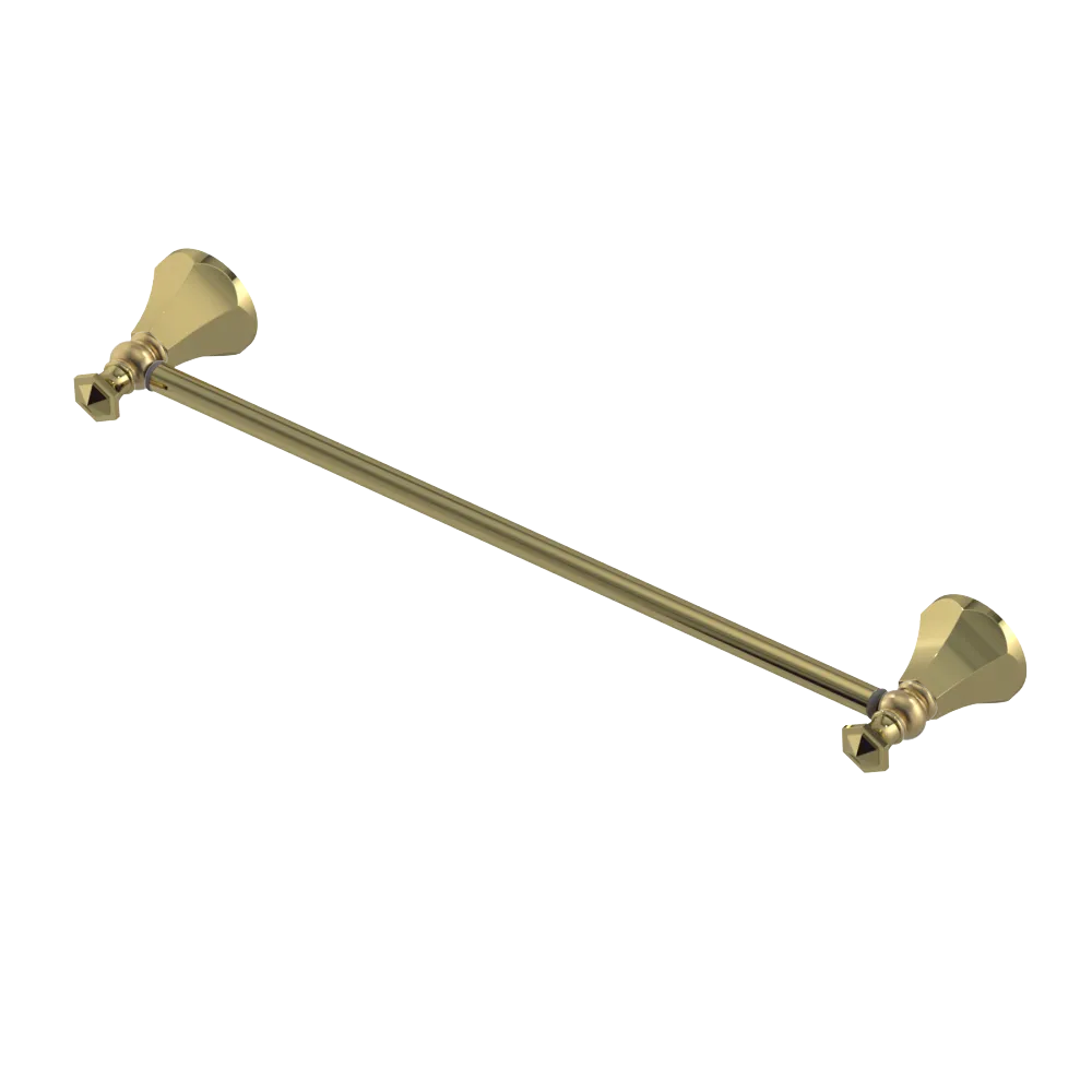 Rubinet Towel Bar 18" Natural Brass