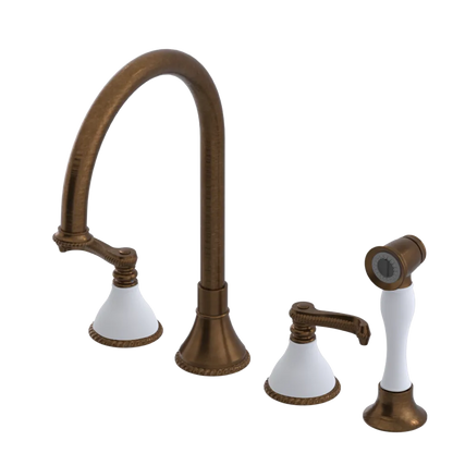 Rubinet Widespread Kitchen Set with Hand Spray Oil Rubbed Bronze