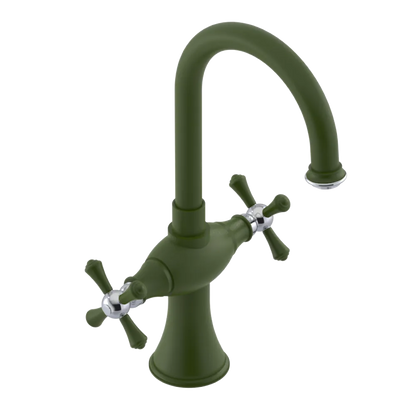 Rubinet Single Hole Dual Handle Lav. Set. (less drain) Green Envy