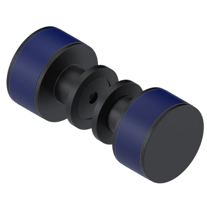 Rubinet Shower Door Knob (set) Matt Black