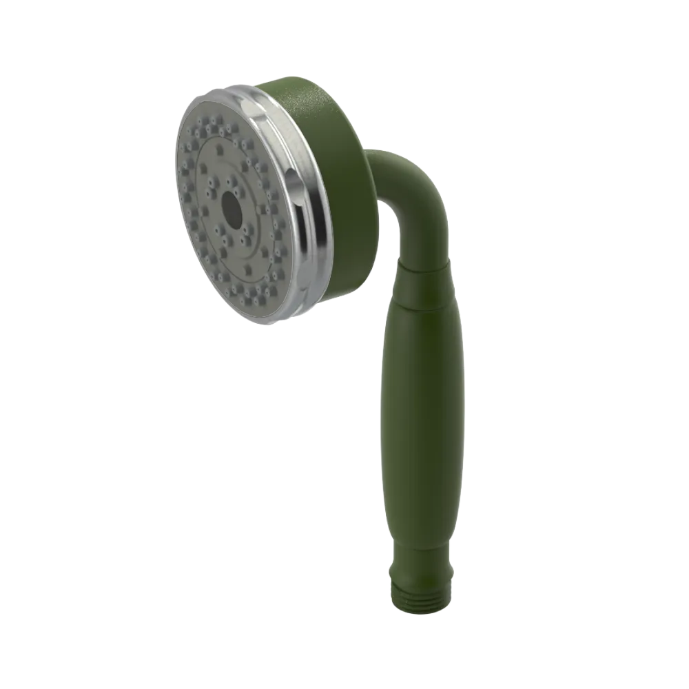 Rubinet 3 Function Hand Held Shower Only Green Envy