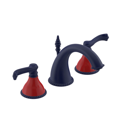 Rubinet Widespread Lav. Set. (less drain) Midnight Blue