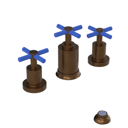 Rubinet Bidet Fitting with Spray, Diverter, and Vacuum Breaker (less drain) Tuscan Brass