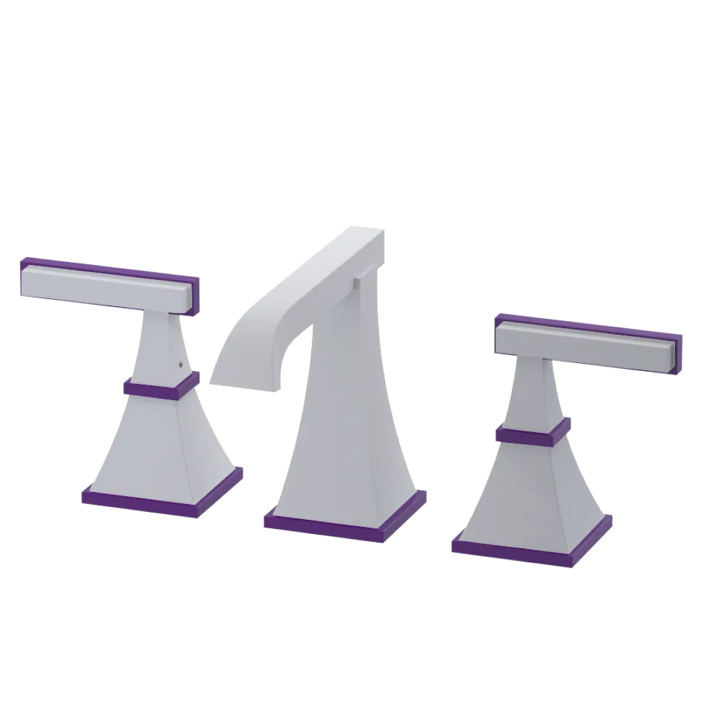 Rubinet Widespread Lav. Set. (less drain) Matt White