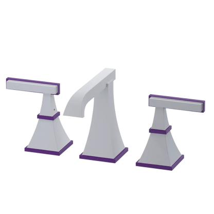 Rubinet Widespread Lav. Set. (less drain) Matt White