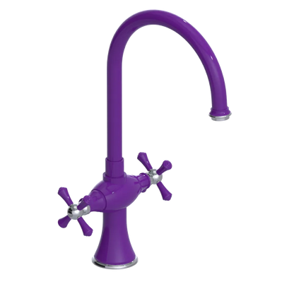 Rubinet Two Handle Single Hole Kitchen Set Purple Haze
