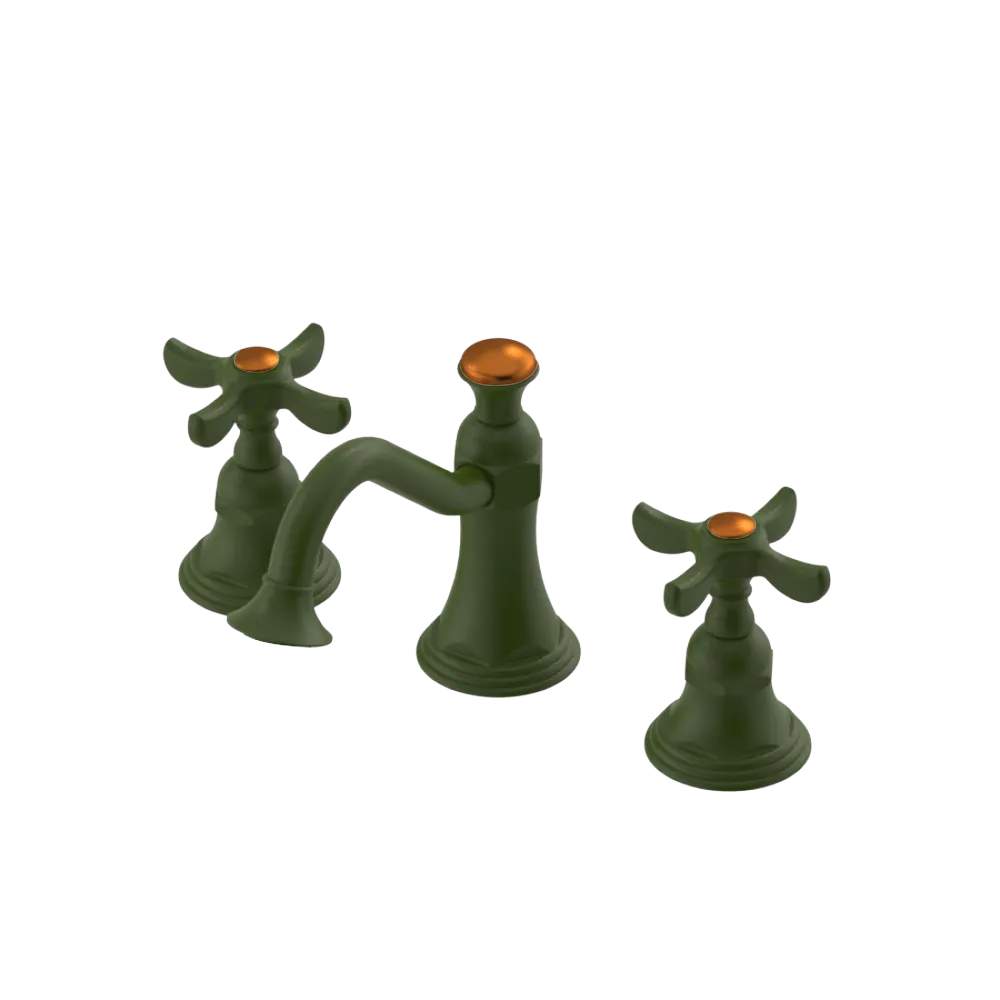 Rubinet Widespread Lav. Set. (less drain) Green Envy