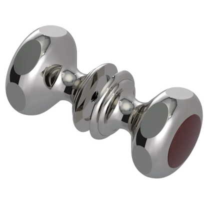 Rubinet Shower Door Knob (set) Polished Nickel