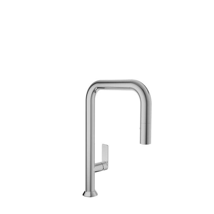 Baril Single-hole kitchen faucet with 2-function pull-down spray